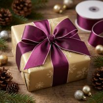 Product Gift ribbon taffeta ribbon for Christmas gifts 40mm 50m