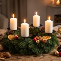 Product Candle holder for sticking metal black Ø9cm 4 pcs
