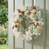 Product Door wreath eucalyptus eucalyptus wreath artificial bleached Ø50cm
