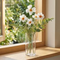 Product Artificial Flowers Cosmea White Silk Flowers H51cm 3 Pcs