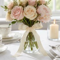 Product Gift ribbon cream wedding ribbon decorative ribbon 15mm 20m