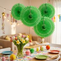 Product Honeycomb paper flower green Ø40cm 4pcs