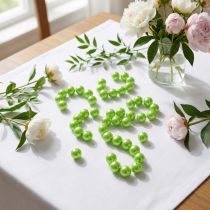 Product Decorative Beads Apple Green Ø8mm 250 pcs