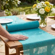 Product Table runner turquoise 23cm 25m