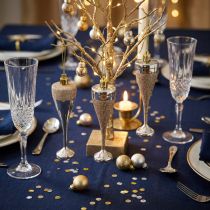Product Champagne glasses to hang light gold 10cm 8pcs