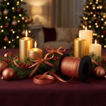 Product Decorative ribbon with mica copper 5mm 150m