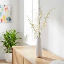 Product Artificial Orchid Branch Cream White Flowers L90cm 2pcs