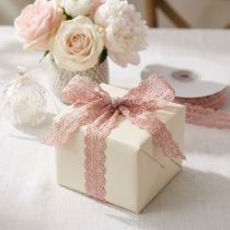 Product Lace ribbon gift ribbon ribbon lace old pink 26mm 20m