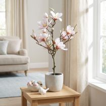 Product Artificial Magnolia Tree Pink 74cm Artificial Flower Decoration