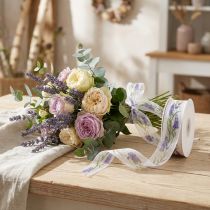 Product Organza ribbon, chiffon ribbon, decorative ribbon, lavender, 40mm, 20m