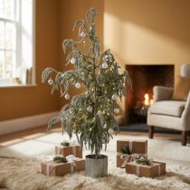 Product Mini Christmas tree in pot snowed winter 45x110cm