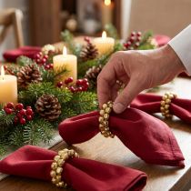 Product Napkin Rings Gold Bells made of Metal Ø5cm 8 pcs