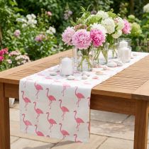 Product Decorative fabric flamingo white-pink 30cm x 3m