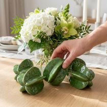 Product Star Fruit Carambola Ceramic Decoration 10cm Green 3-Piece Set