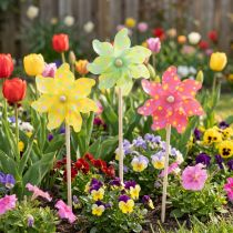 Product Garden windmill decoration for placement in flower beds, 47cm, 3 pieces
