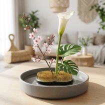 Product Hedgehog Kenzan Sun Moon Ikebana 110×65mm