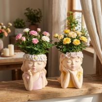 Product Planter Ceramic Dreaming Girl Assorted H19.5cm 2pcs