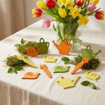 Product Scatter decoration made of wood with motifs colorful 4-6cm 72 pcs