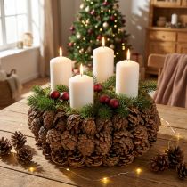Product Round pine cone planting bowl, 30cm