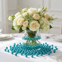 Product Decorative beads Ø8mm turquoise 250 pcs