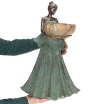 Product Female figure with flower bowl, decorative statue for aesthetic interior design and garden, 55cm