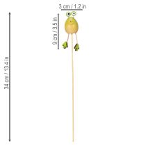 Product Frog garden stakes for decorating plant pots in spring or summer, 34cm, 6 pieces