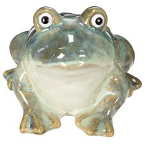 Product Frog figurine, summer decoration made of ceramic for home and balcony, 12cm, 3 pieces