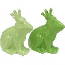 Product Decorative frog ceramic, frog prince couple summer decoration 13×8×16cm 2pcs