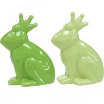 Product Ceramic frog decoration figure, frog prince summer decoration 10.5×5.5×7cm 4pcs