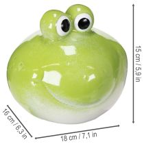 Product Frog decorative figure, cute ceramic figurine for living room table decoration, 18cm