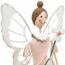Spring fairy with flower, metal decoration, blossom fairy, spring, elf decoration