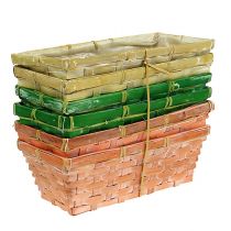 Product Spring basket 25x13x9cm orange, yellow, green 6 pcs