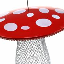 Feeding place toadstool for hanging metal Ø22cm H20cm