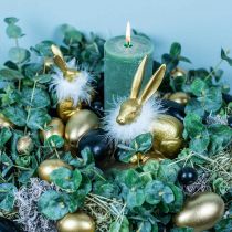 Product Goose Eggs Golden Blown Eggs Easter Decoration 10 pcs