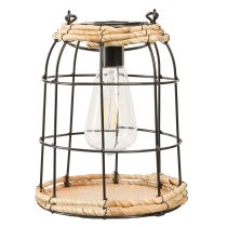 Product Garden Lantern Solar Garden Lamp Metal Black Ø17cm