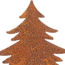 Product Garden stake, weathered steel, deer, star, fir tree, H10/15cm, 3 pieces