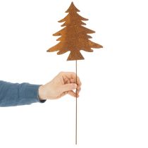 Product Garden stake, weathered steel, deer, star, fir tree, H14/20, 3 pieces