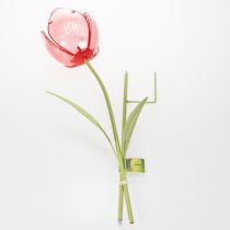 Product Glass Tulip Garden Stake - Beautiful Decoration for Garden and Balcony, 94cm