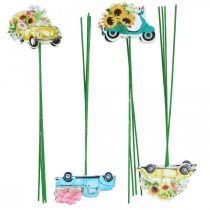 Product Garden stake car, gift decoration driving license L24/24.5cm 16 pcs