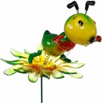 Garden Stake Cricket on the Flower Colorful 11cm
