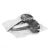 Product Flowerbed stakes garden stakes wooden signs oval black H17.5cm 12pcs