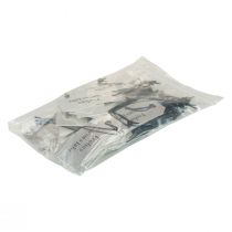 Product Gift tag "Happy New Year" silver 8×3.5cm 50pcs