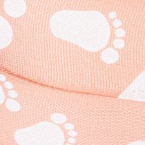 Product Gift ribbon for birth and baptism Baby feet Pink ribbon 25mm, 16m