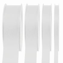 Product Gift ribbon decorative ribbon white 50m various sizes