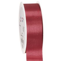 Product Gift ribbon decorative ribbon taffeta Bordeaux 40mm 50m
