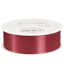Product Gift ribbon decorative ribbon taffeta Bordeaux 40mm 50m