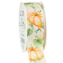 Product Gift ribbon pumpkin ribbon autumn orange 40mm 15m