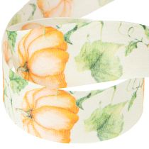 Product Gift ribbon pumpkin ribbon autumn orange 40mm 15m
