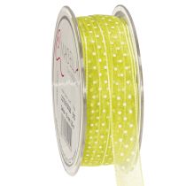 Product Ribbon with dotted pattern for decorative gift wrapping, 1.5cm wide, 20m long
