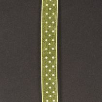 Product Ribbon with polka dot pattern for decorative gift wrapping, 1.5cm wide, 20m long